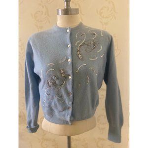 VINTAGE Janell by Jane Irwill Beaded Beautiful Sweater Ladies Small
